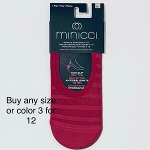 Minicci Women's Red Non-Slip Socks